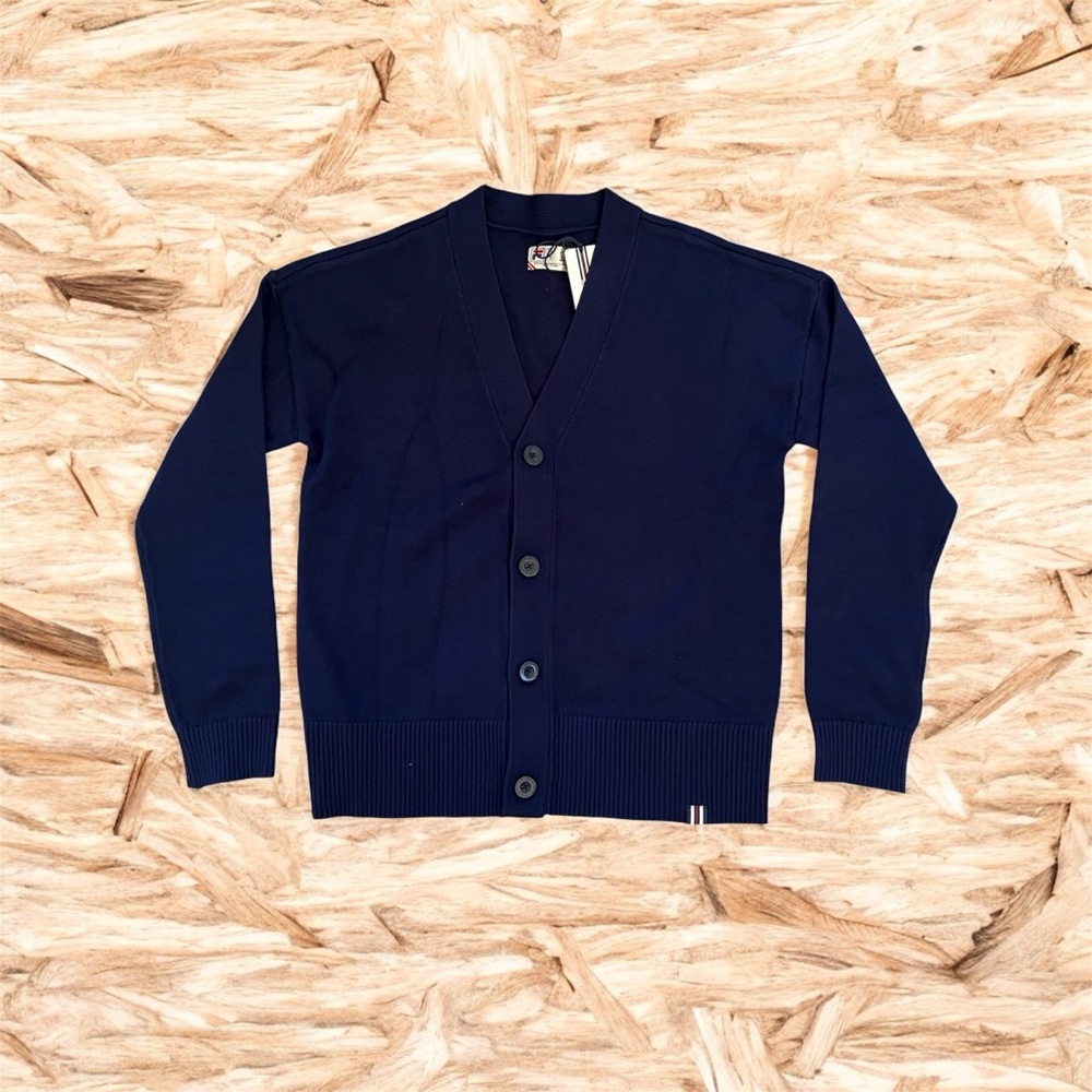 ❤️NWT❤️ FILA Baseline Cardigan Navy - Picture 2 of 8